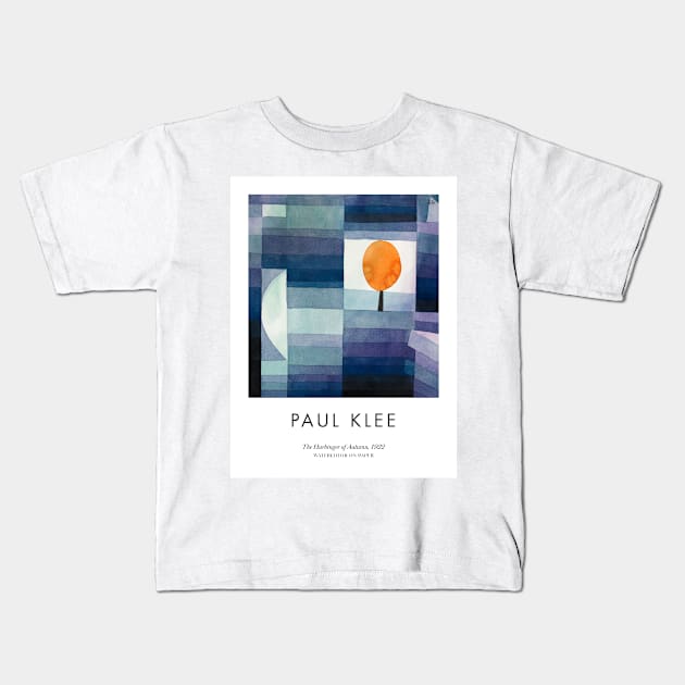 Paul Klee - The Harbinger of Autumn Kids T-Shirt by MurellosArt